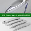 Glossy Chrome Silver Car Auto Side Door Handle Cover Trim For Toyota Mark X X130 2010-2016 2011 2012 2013 2014 2015