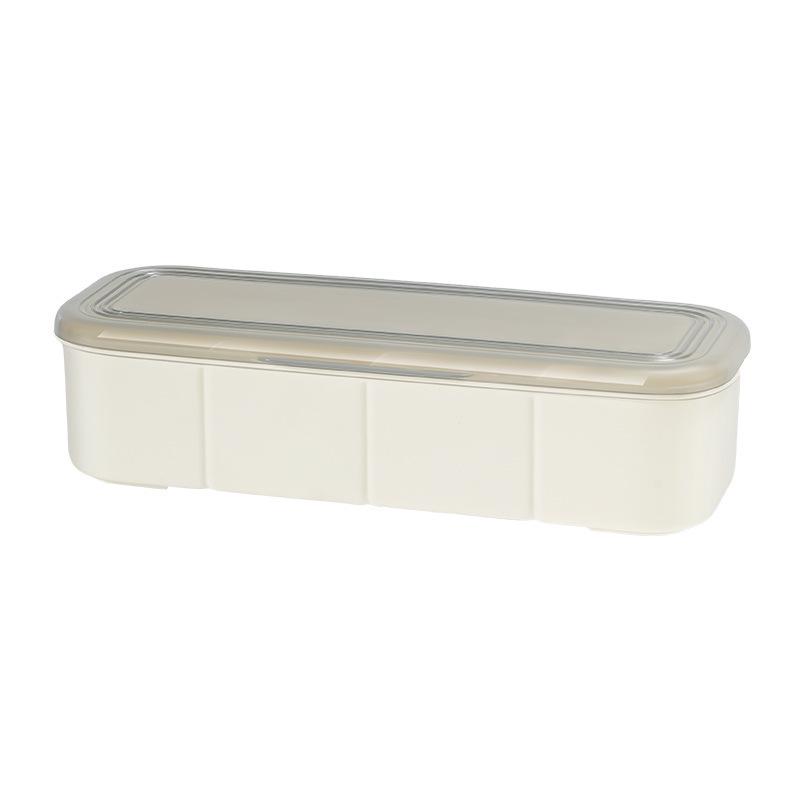 Multi-Compartment Spice Box Set with Spoon: Moisture-Proof Kitchen Seasoning Storage