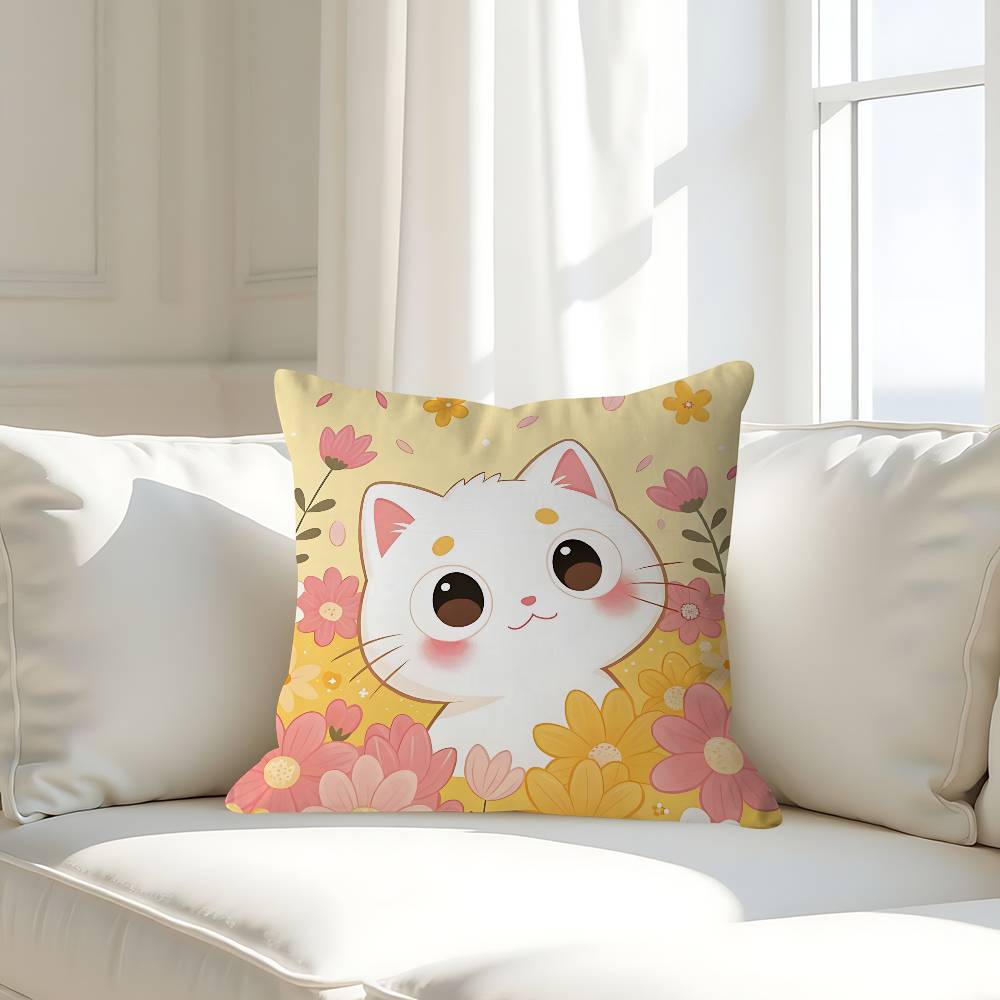 

Cat Plant Modern Cushion Cover 30x50 Polyester Sofa Cushions Decorative Throw Pillows Home Decoration Pillowcover 16x16Inch