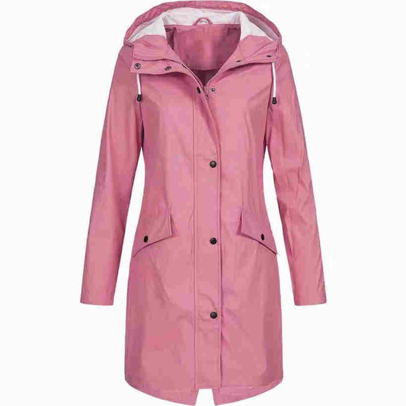 Autumn Winter Mid Length Women Windbreaker Outdoor Females Waterproof Sports Hiking Jacket