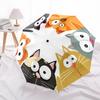 1 Stück Automatisch faltbarer Regenschirm mit Katzenmotiven, Tragbares & faltbares Design mit 8 Speichen, Lässiges Outdoor-Accessoire Halloween- und Weihnachtsgeschenke yy2