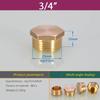 Brass 1/8" 1/4" 3/8" 1/2" 3/4" 1"- 2" BSP Male Thread Blanking End Cap Stop Plugs End Screw On Fitting Coupler Connector Adapter