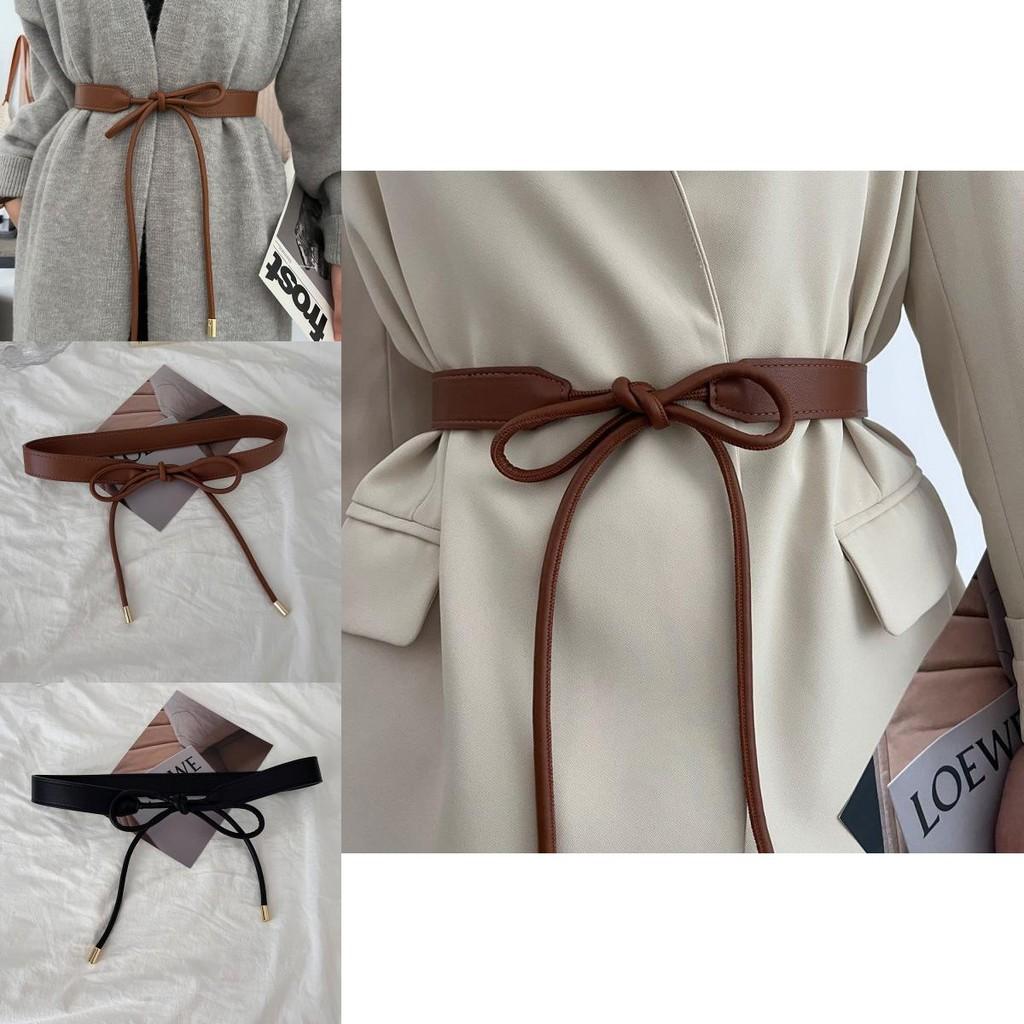 Stylish Knot Waist Belt For Women Versatile Accessory For Dresses And Sweaters In Black And Brown