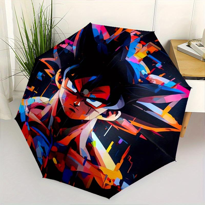 

Goku Dragonball Automatic Opening and Closing Umbrella - Lightweight 3-Fold Design, Suitable for Fans, Travel, Daily Use - Official Product, Interesti