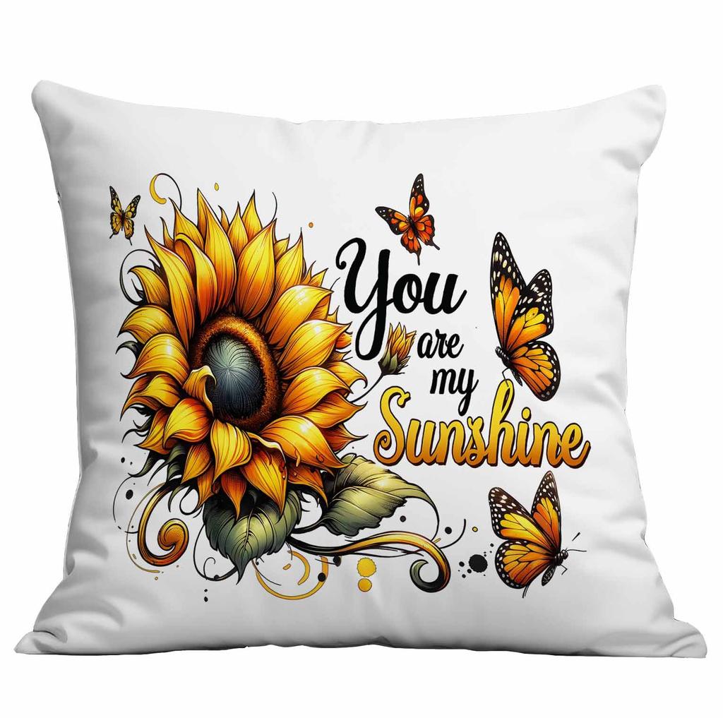 Retro Sunflower Sun Pillow Case Home Sofa Cushion Pillow Case