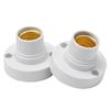 Base Fitting E14 Light Bulb Holder 100-230V Adapter Black Edison Screw Cap Lamp Fixing Replacement Socket Brand New