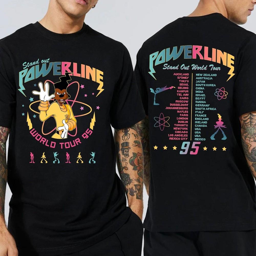 Powerline Goofy Movie Shirt Vintage Powerline Stand Out Shirt Goofy Powerline Unisex T-Shirt XL