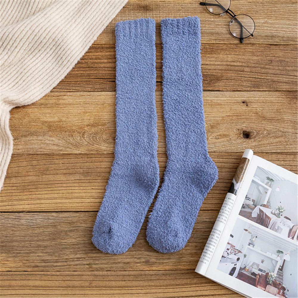 Fashion Men Women Thick Soft Winter Warm Coral Velvet Socks Fluffy Cosy Sleep Socks Bed Floor