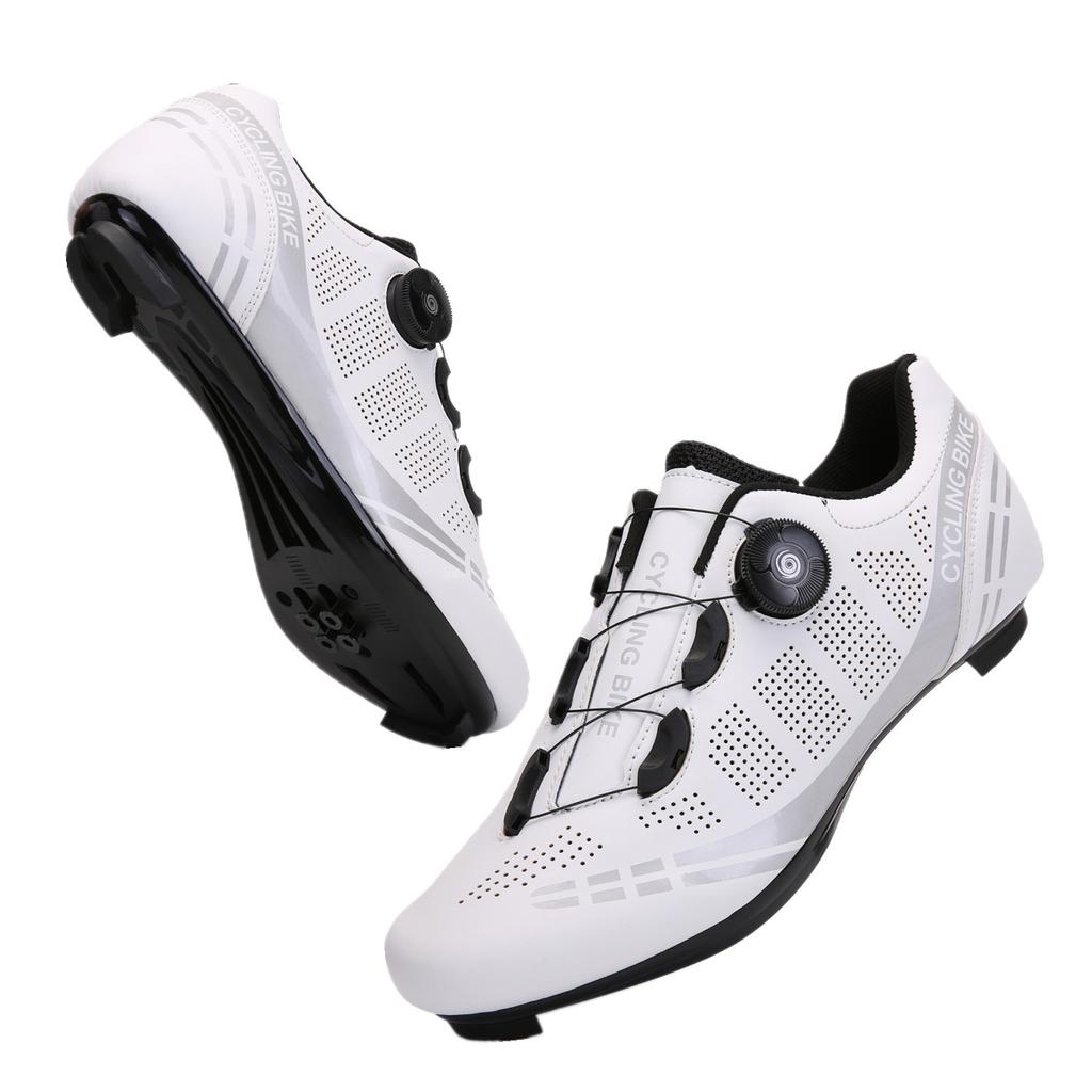 Wild mountain riding shoes moped road lock shoes large size sports events cycling high resistance men's and women's lock shoes
