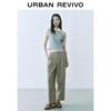 UR Women's Casual Half Elastic Waist Cropped Carrot Pants