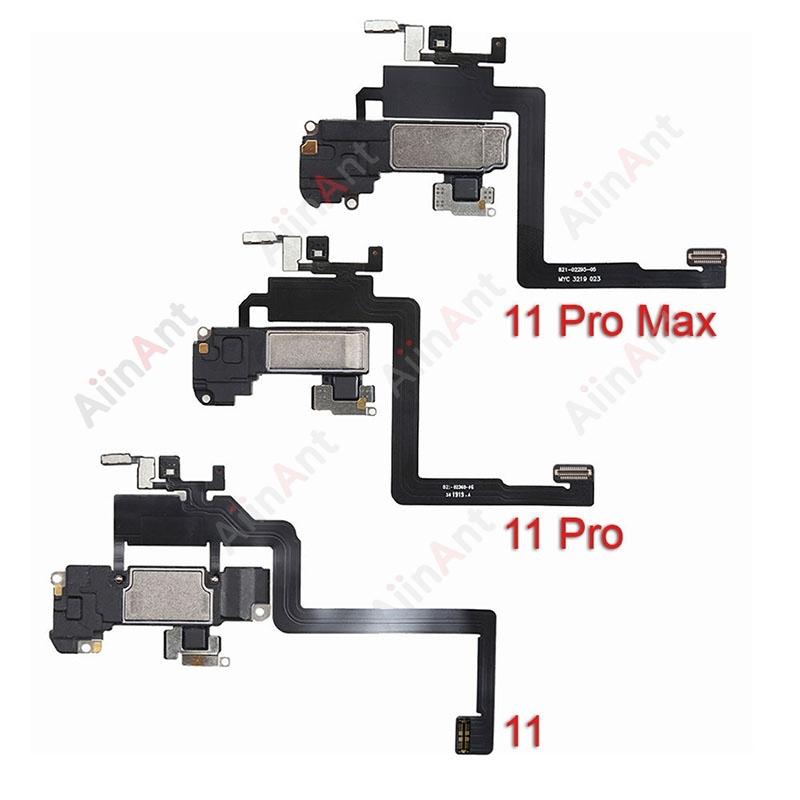 AiinAnt Phone Top Proximity Sensor Ear Earpiece Speaker Flex Cable For iPhone 11 Pro X Xr Xs Max 7 8 Plus with Sticker 100% OEM