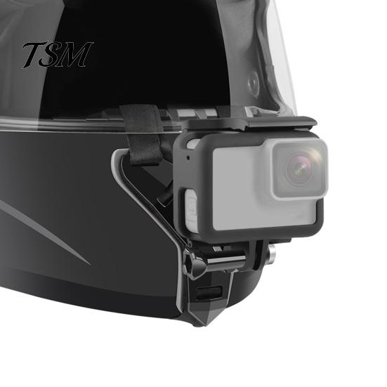 Easy Install Camera Bracket Action Adjustable Helmet Chin Holder Motorcycle Strap Mount for GoPro Accessories