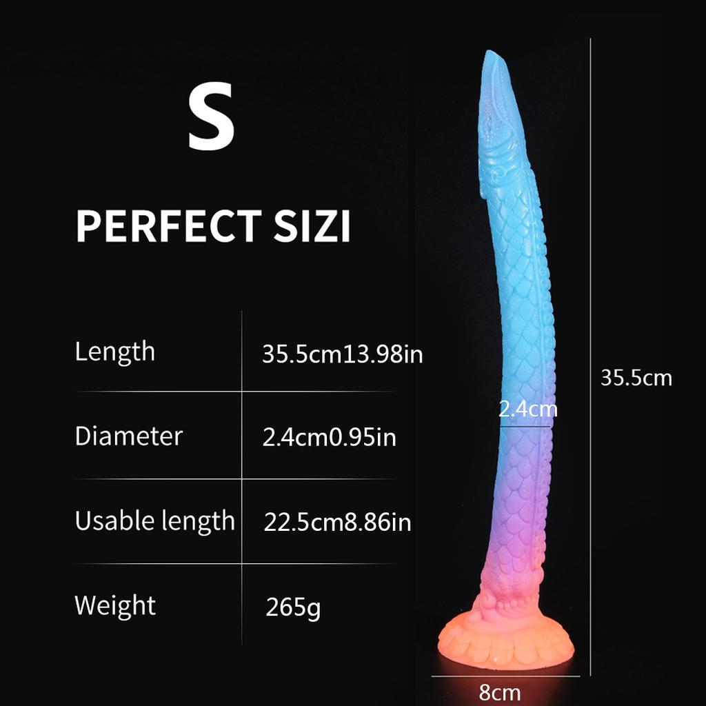 Hot Sale Luminous Anal Dildo Huge Penis Dick Animal/Monster Dildo Sex Toys For Adult 18+ Ass Dilator Glowing Dildo Big Buttplug