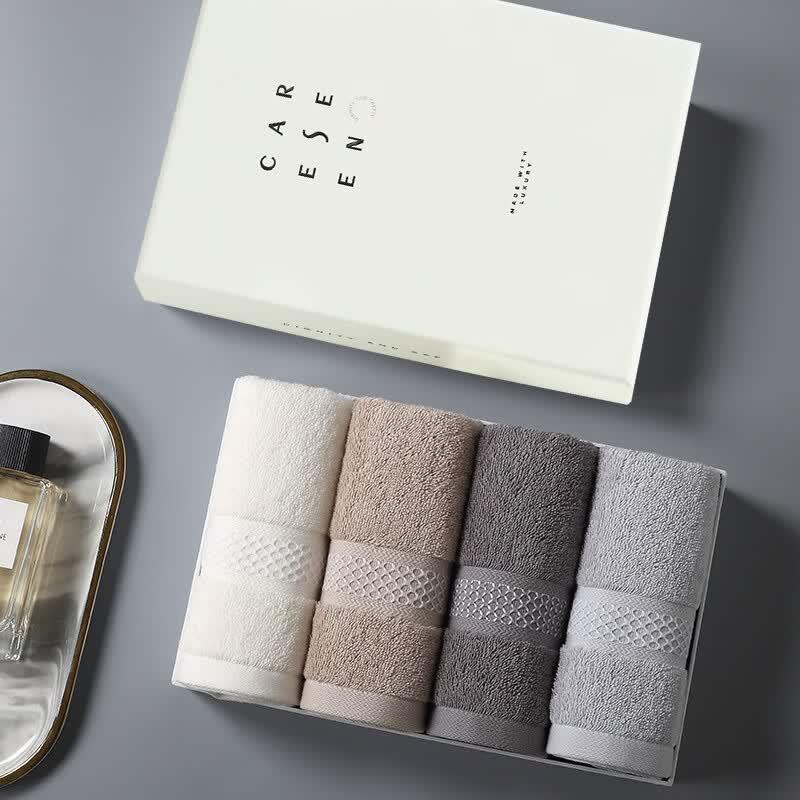 KangErXin Monaco Cotton Face Towel 4-Pack серый