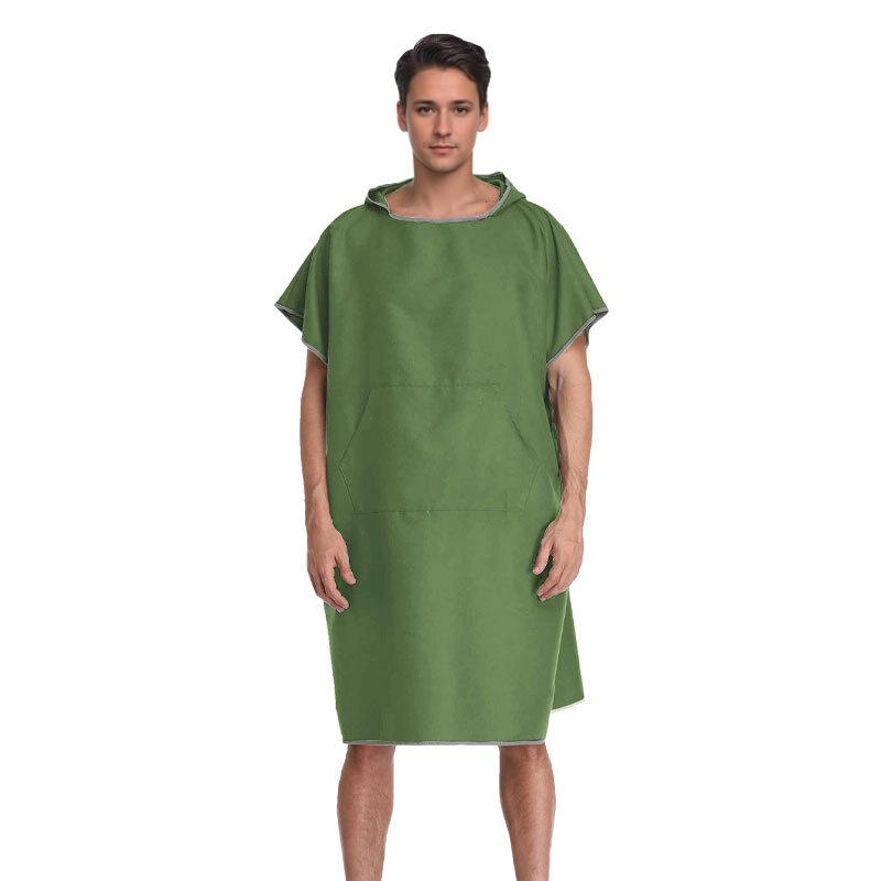 Serviette/Cape de Plage Adulte à Capuche en Microfibre à Séchage Rapide