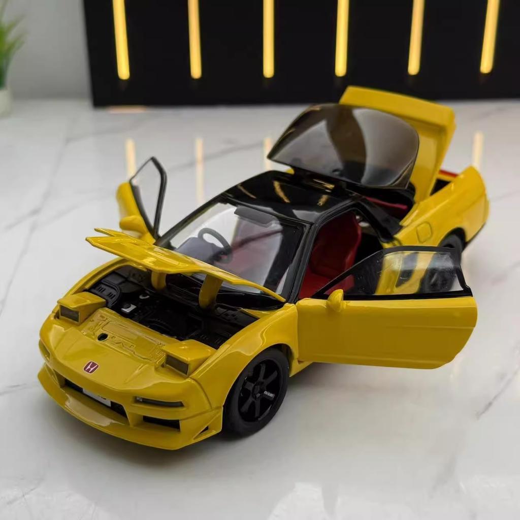 COT1 JDM 1:32 Honda Acura NSX NA1 Supercar Couple Alloy Metal Diecast Model Car Sound And Light Children's Toy Collectibles Birthday