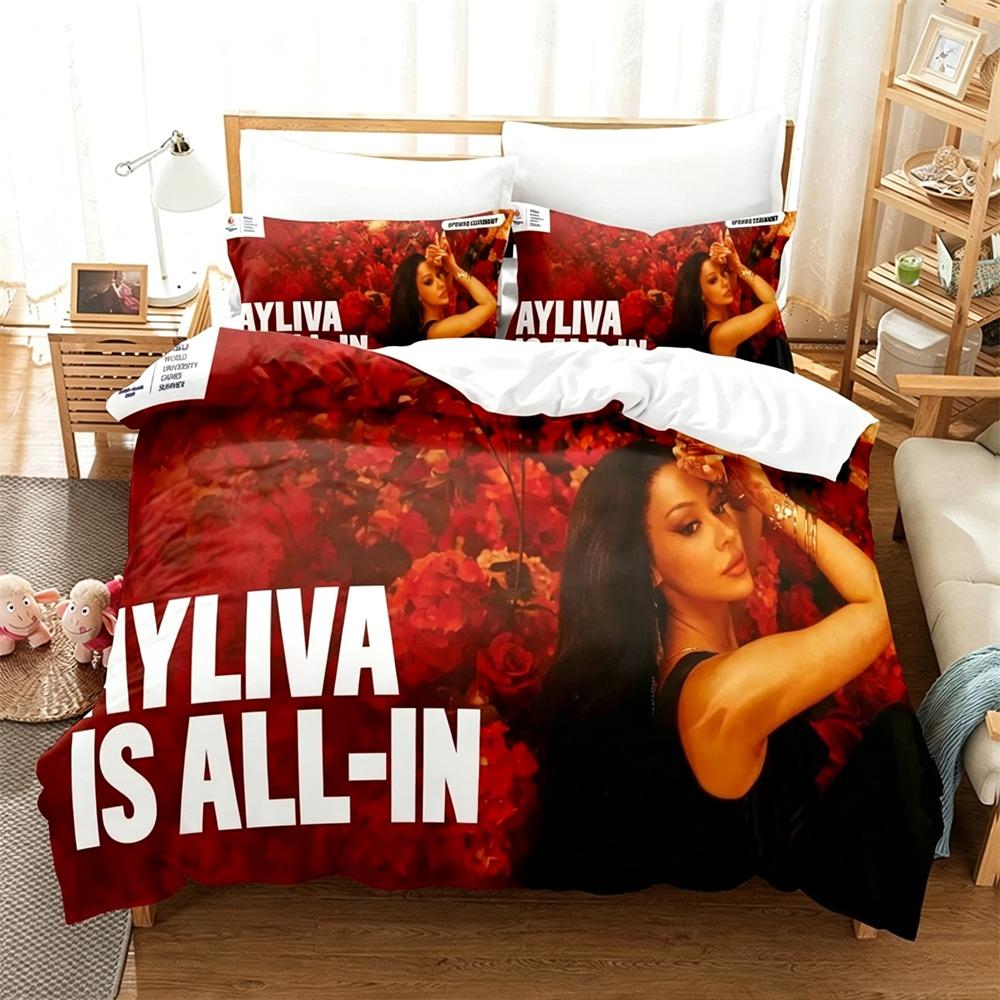 Singer Pop Bettbezug Kissenbezug Bettwäsche Set Erwachsener Junge A-Ayliva Mädchen Schlafzimmer Dekoration Kinder Geschenk Einzel Doppel Groß