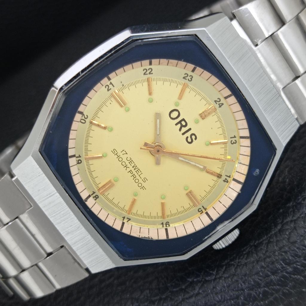 OROLOGIO DA UOMO SVIZZERO VINTAGE A CARICA MANUALE RISTRUTTURATO a709612-1