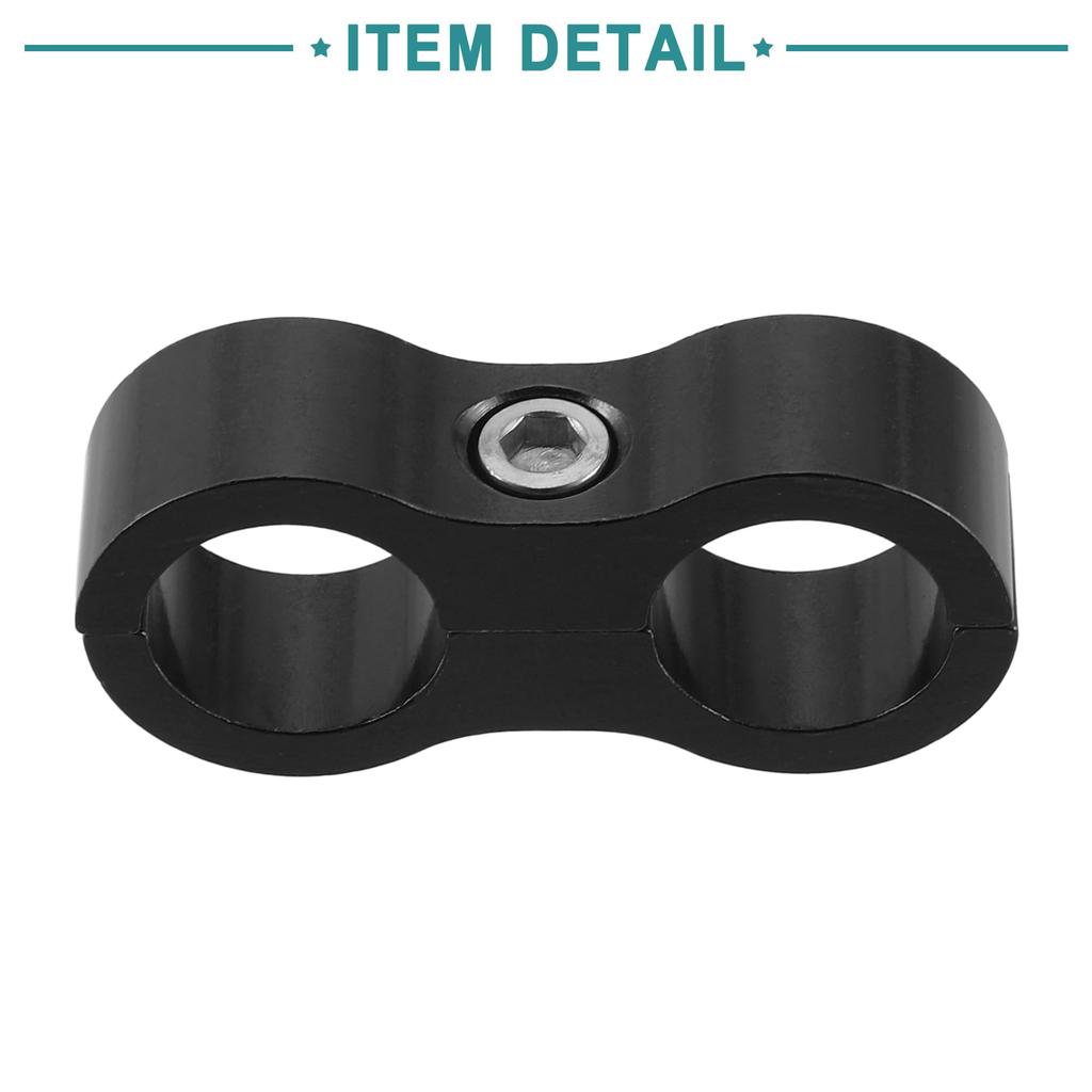 ACROPIX AN8 Hose Separator Clamp Car Accessories Black - Pack of 1