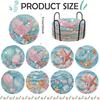 8 Pieces/set of Diamond Painted Ocean Patterned Coasters, DIY Coasters with Holder, Suitable for Beginners and Adults, Art and Craft Supplies Gifts