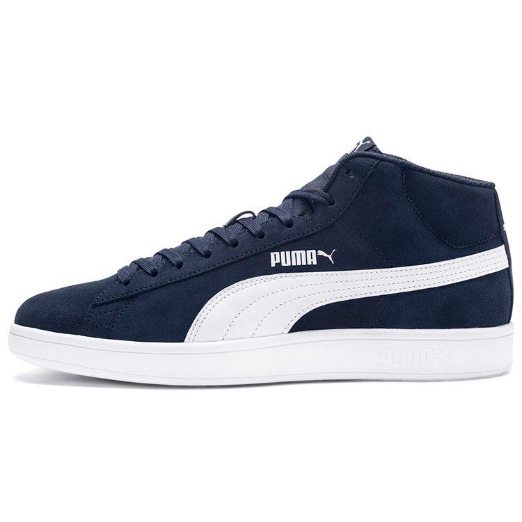 Puma Scarpe da Skateboard Casual Smash V2 Mid Mid Tops Unisex Blu Bianco 366923-04
