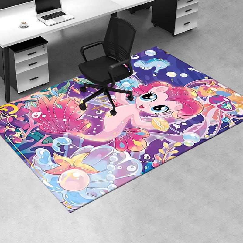 Pinkie Pie Mermaid Chair Mat: Magical Underwater Decor for Home Office, Living Room, Bedroom Gift.1286a