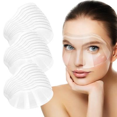 25/50 Stück Einweg-Gesichtsschilder M-Form Make-up Duschvisiere Transparent Friseurmasken für Haarspray Friseurwerkzeug Salonbedarf