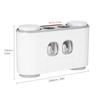 Ecoco Automatic Squeeze Toothpaste Set Wall Mounted Toothbrush Holder with 2 Toothpaste Dispensers 4 Cups and 5