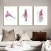 Moderne kleur menselijke anatomie diagram medische skeletstructuur voet poster Nordic canvas educatieve decoratieve schilderkunst aan de muur
