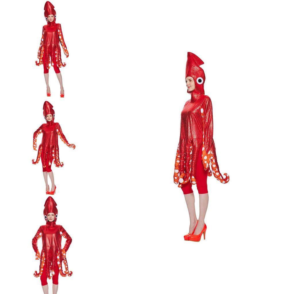 Halloween Marine Creature Octopus Costume For Adults With Polyester Material For Cosplay And Themed Parties