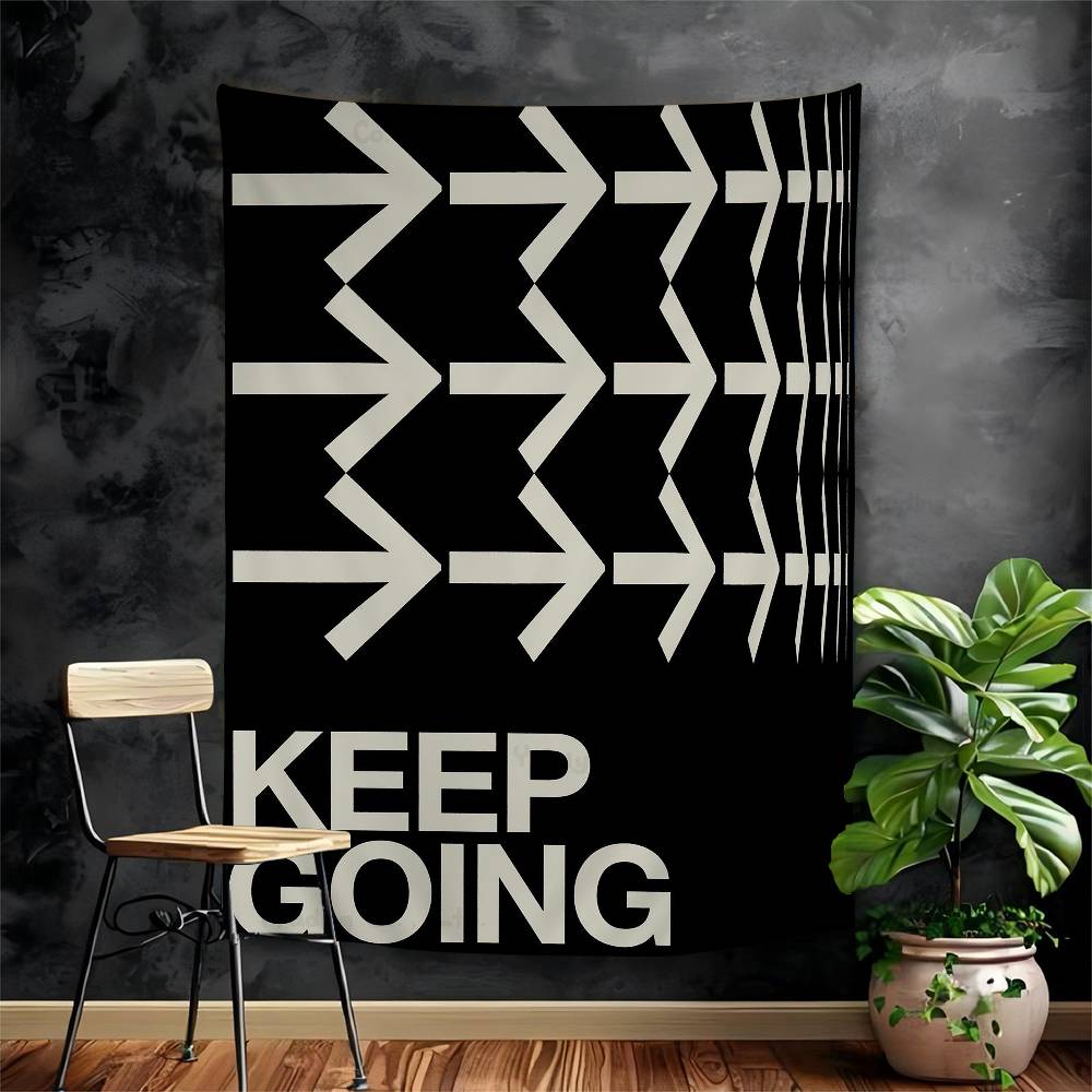 

Retro Abstract Nourishing Soul Classic Wall Art Printed Large Wall Tapestry Wall Hanging Decoration Household Decor Blanket 74x94cm(29x37in)