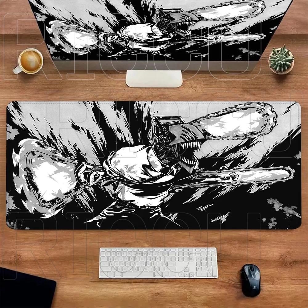 Comic Chainsaw Man XXL Mouse Pad Anime Reze Gamer Makima Gaming Accessories Large Keyboard Desk Mat Computer Keyboa