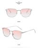 2025 Cat-Eye Metal Sunglasses: Trendy Unisex Large Frame, European & American Street Style (Model 9441)