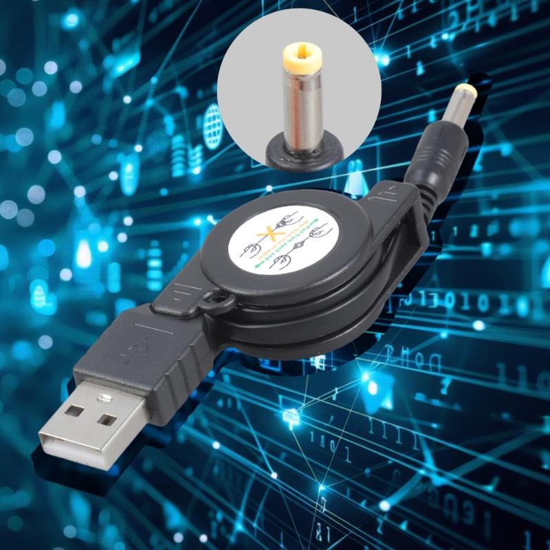 Expandable USB Charging Cable Power Wire Feature 4.0x1.7mm Connectors Output For Gaming Devices Fan Speakers