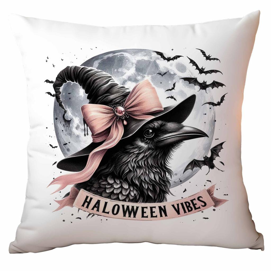 New Black Pink Halloween Pillowcase Home Holiday Decorative Cushion Pillowcase