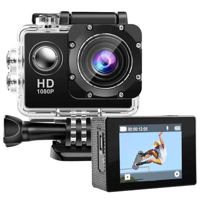 1080P Waterproof  Action Camera with 2inch Screen HD Video Underwater Camera  with Wide-Angle Lens Sports DV Camera and Mounting