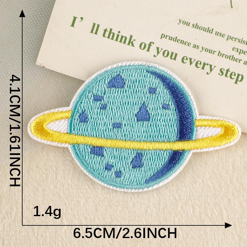 

Вышитая этикетка аксессуары для багажа вышитая наклейка значок нашивка наклейка аксессуары для одежды планета нашивка корейская ткань наклейка C1L-A-2-4