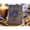 Lapis Lazuli Leather Journal: Embossed Book of Shadows, Grimoire
