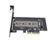 PCIe 4X to M.2 M Key Card 128Gbps Speed PCI E X4 5.0 GEN5 to M.2 NVMe Adapter Card for 2280 2260 2242 2230 SSD