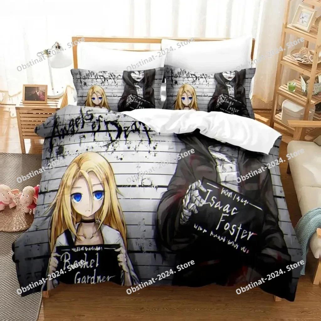 Anime Angels of Death Bedding Set Boys Girls Twin Queen Size Duvet Cover Pillowcase Bed Kids Adult Fashion Home Textileextile