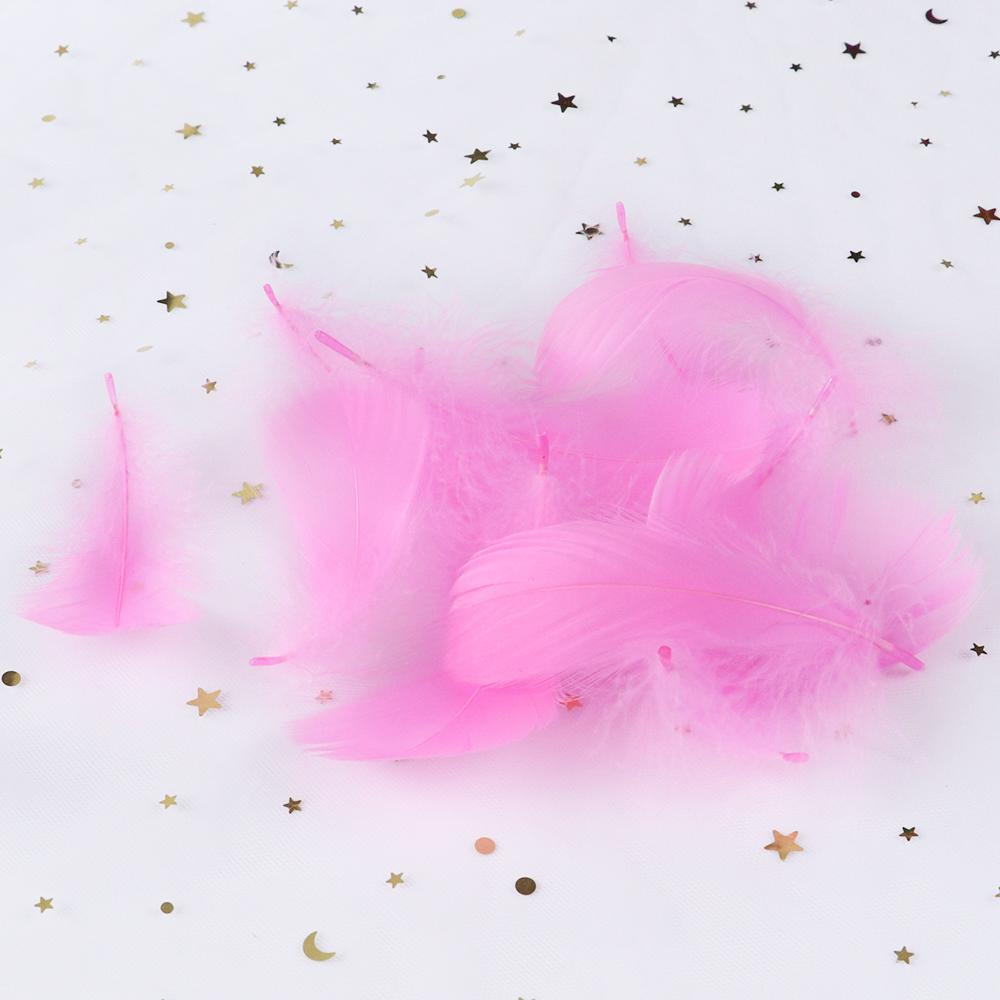 50PCS 5-12cm Natural Goose Feathers Bulk for DIY Crafts Wedding Costume Hair Accessories Party Decorations