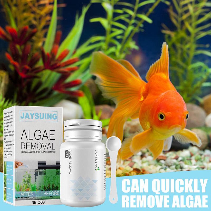

50g Algae Removal Agent With Spoon Tanks Moss Remover Aquarium Fish Tanks Pond Cleaner Sludge Destroyers Water Feature Cleaner China Mainland
