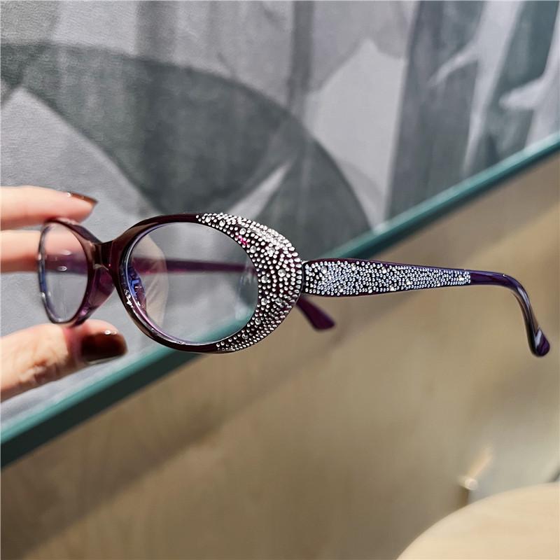 Damen Kleinrahmen Lesebrille Oval Blaulichtblockierend Alterssichtige Brillen Gestelle +1.0+1.5+2.0+2.5+3.0+3.5+4.0 Unisex