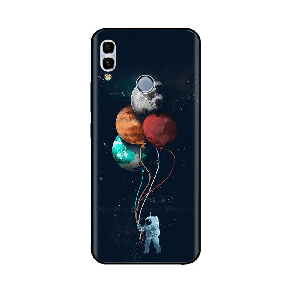 For Huawei P Smart 2019 6.21" Soft Black Silicone Phone Back Cover Case For Huawei P Smart 2019 POT-LX1 POT-LX3 POT LX1 Case Bag