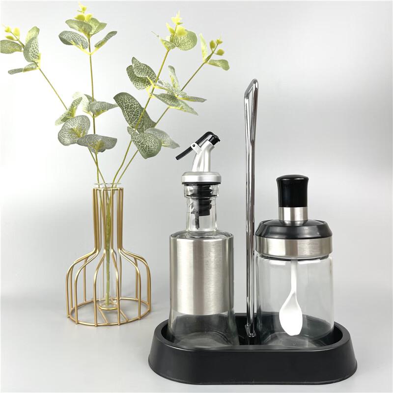 OEING Glass Tabletop Seasoning & Condiment Set