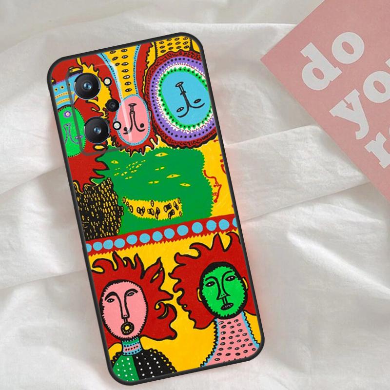

KUSAMA art Case For Realme GT7 Pro GT6 C75 C65 C67 C61 C53 C55 C51 C35 C63 C71 15 11 12 13 14 Pro Plus Realme 15 Pro