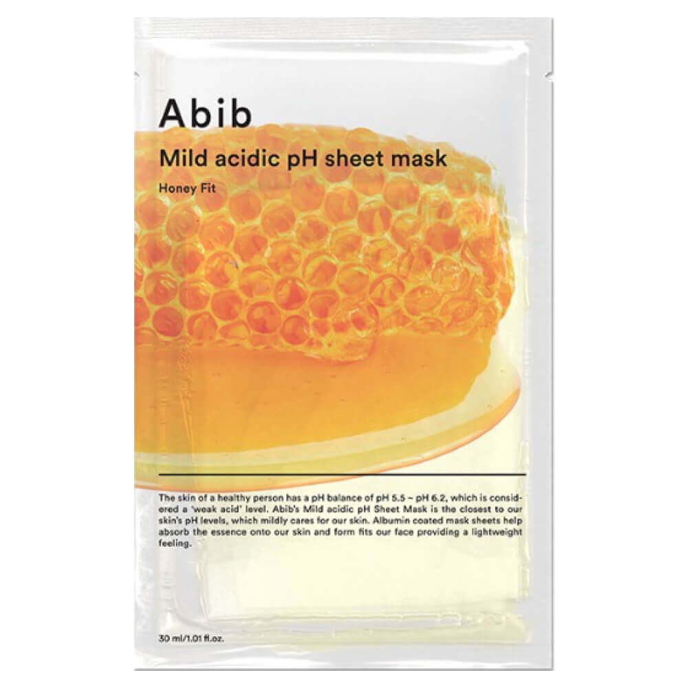 Mild Acidic pH Sheet Mask Honey Fit Set 30 ml x 10 ea