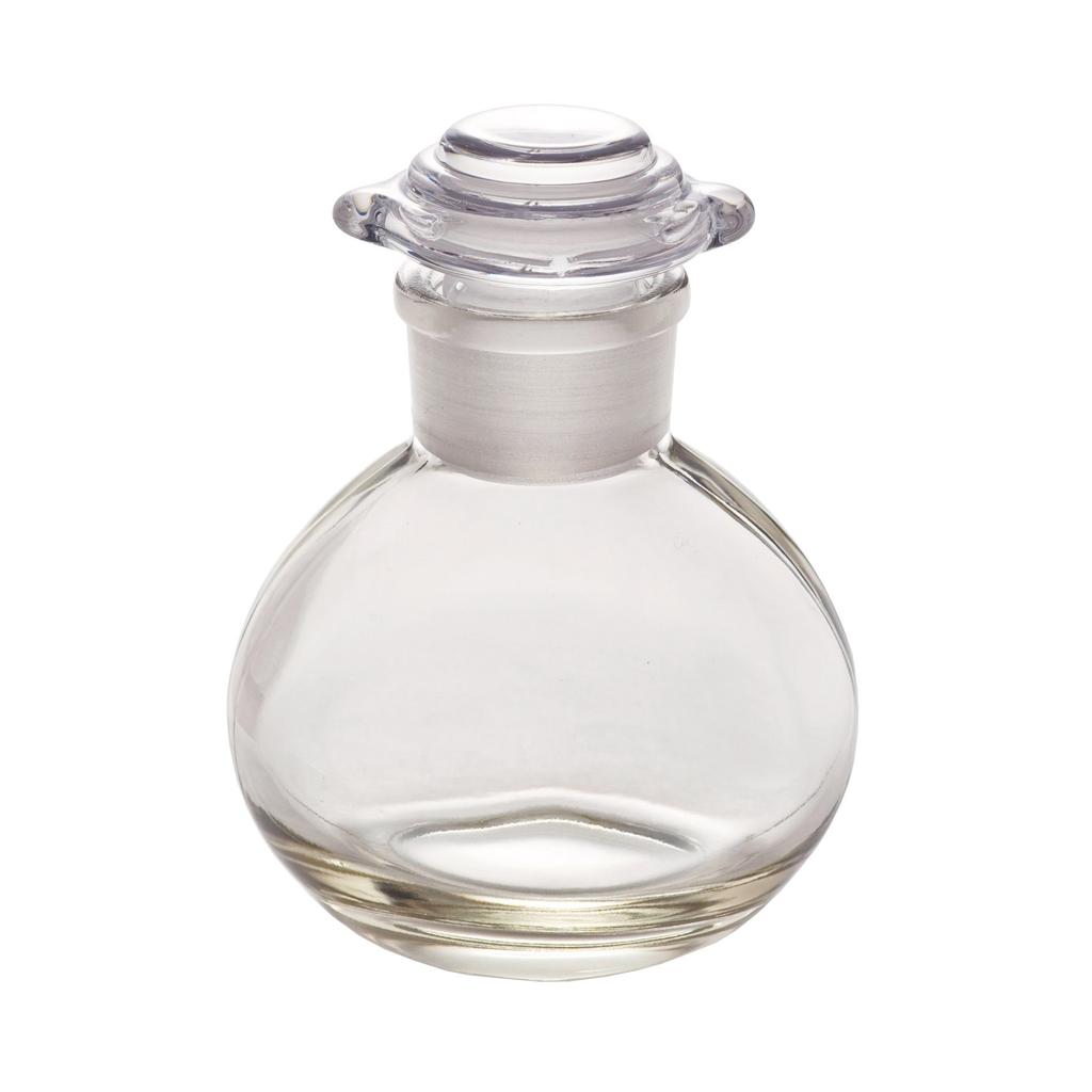 Hirota Glass Reproduction Soy Sauce Dispenser, Amber, Round, 633-OA