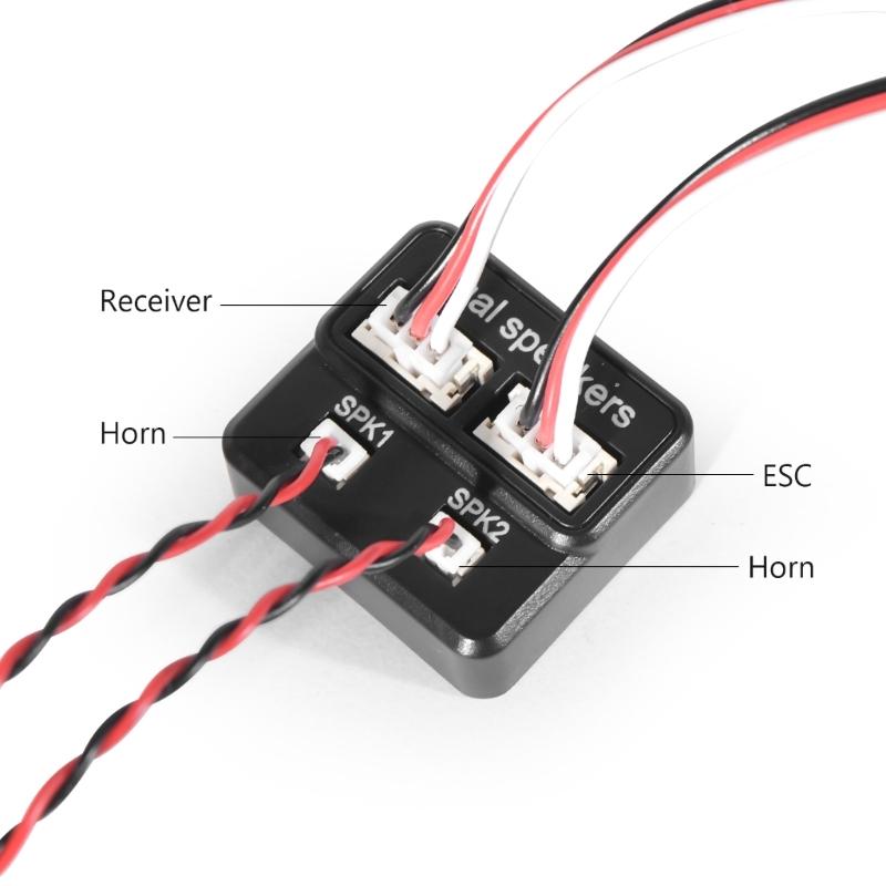 Engine Simulation Sound Module 3.6V-8V Input Small Horn Speaker Intelligent Response 5W Output for Remote Car