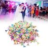 Konfetti Blütenform Glitzer Pailletten Farbe Party Hochzeit Streusel Teil Dekoration Zubehör